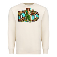 Sandshell dad san judas sunflower leopard turquoise Premium Sweatshirt - JahusDesignShop