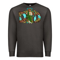 Smoke dad san judas sunflower leopard turquoise Premium Sweatshirt - JahusDesignShop
