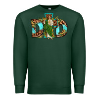 Sports Green dad san judas sunflower leopard turquoise Premium Sweatshirt - JahusDesignShop