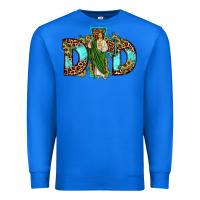 True Royal dad san judas sunflower leopard turquoise Premium Sweatshirt - JahusDesignShop