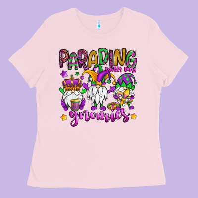 Parading With My Gnomies Ladies Tee Designed By Oliviacreatesart