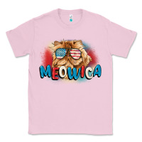 Bubblegum Pink meowica 4th of july Classic Tee - CowGirlArtShop