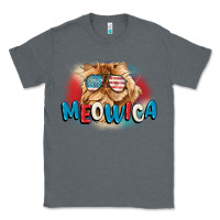 Charcoal Heather meowica 4th of july Classic Tee - CowGirlArtShop