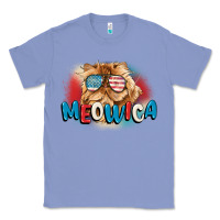 Colony Blue meowica 4th of july Classic Tee - CowGirlArtShop