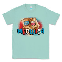Seafoam meowica 4th of july Classic Tee - CowGirlArtShop