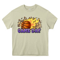 Mossy game day basketball leopard flames fireball Heavy Core Tee - HowdyJamesFarm