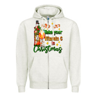 Oatmeal Heather take your vitamin c in christmas Zipper Hoodie - AdoDesignShop