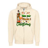 Sandshell take your vitamin c in christmas Zipper Hoodie - AdoDesignShop