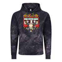 Cloud Black bull skull sunflower floral cassette Vintage Hoodie - FaDigitalArtStudio