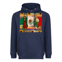 Navy mexico flag our lady of guadalupe san judas sunflower Heavyweight Hoodie - JahusDesignShop