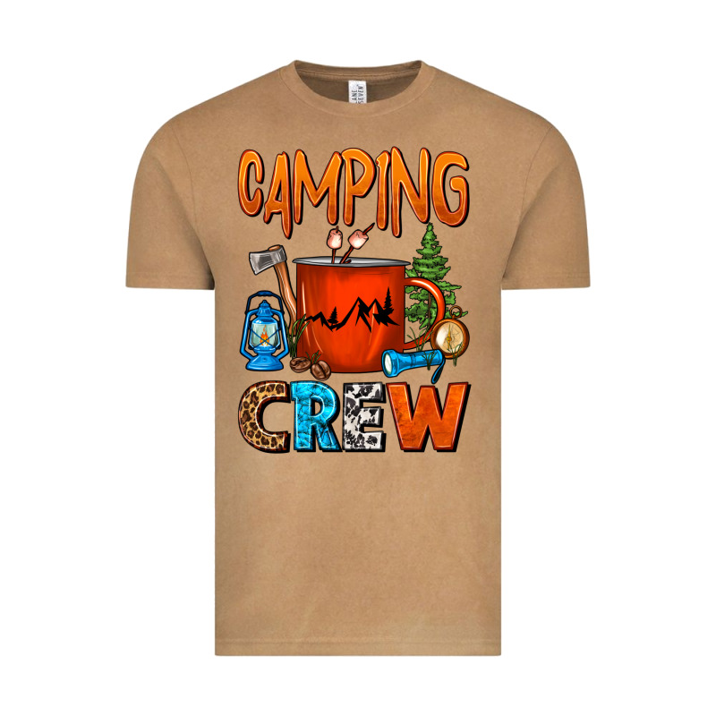 Camping Crew Camper Coffee Mug Vintage Tee by FaDigitalArtStudio | Teevron