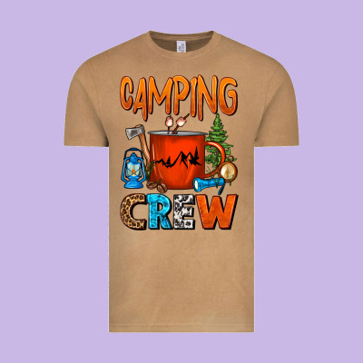 Camping Crew Camper Coffee Mug Vintage Tee Designed By Fadigitalartstudio