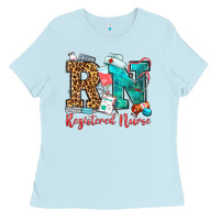 Baby Blue registered nurse Ladies Tee - OliviaCreatesArt