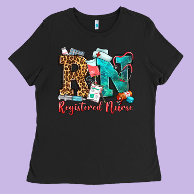 Registered Nurse Ladies Tee Designed By Oliviacreatesart
