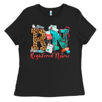 Black registered nurse Ladies Tee - OliviaCreatesArt