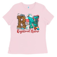 Bubblegum Pink registered nurse Ladies Tee - OliviaCreatesArt