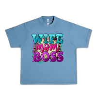 Pebble Blue Wife mom boss Mother's Day Urban Heavy Tee - FaDigitalArtStudio