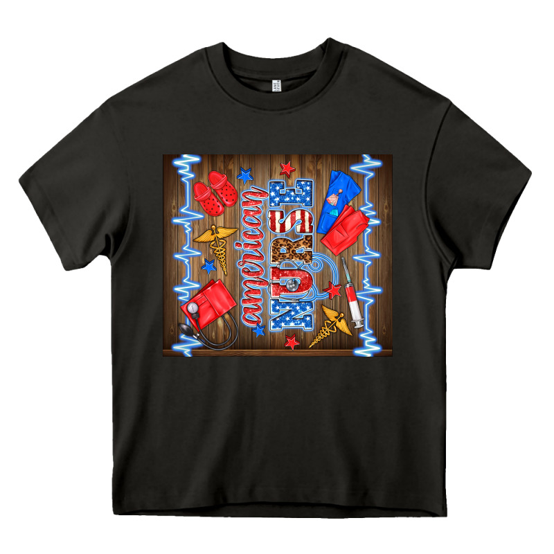 American Nurse Heavy Core Tee by TumblerDesignByShophia | Teevron