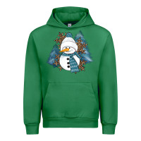 Emerald Snowman Winter Urban Hoodie - RanaPortraitStore