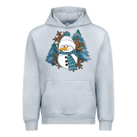 Heather Grey Snowman Winter Urban Hoodie - RanaPortraitStore