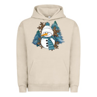 Pigment French Oak Snowman Winter Urban Hoodie - RanaPortraitStore