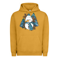 Pigment Peanut Butter Snowman Winter Urban Hoodie - RanaPortraitStore