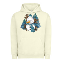 Pigment Pistachio Snowman Winter Urban Hoodie - RanaPortraitStore