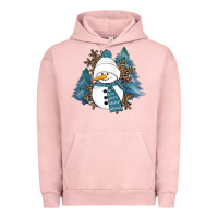 Pigment Salmon Snowman Winter Urban Hoodie - RanaPortraitStore
