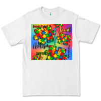 White autism puzzle piece Premium Tee - CowGirlArtShop
