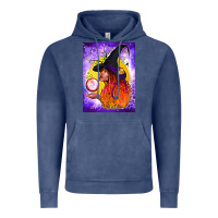 Vintage Denim witch with crystal ball air freshener Vintage Hoodie - BundleAndBundleShop