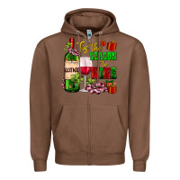 Chestnut tis the season to wine Zipper Hoodie - AdoDesignShop