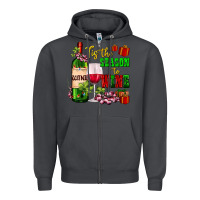Smoke tis the season to wine Zipper Hoodie - AdoDesignShop
