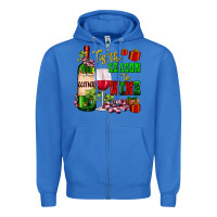 True Royal tis the season to wine Zipper Hoodie - AdoDesignShop