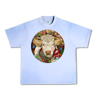 Grape Ice Charolais Heifer Christmas Urban Heavy Tee - RanaPortraitStore