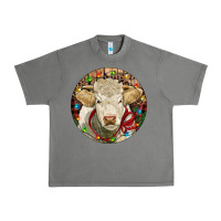 Tornado Charolais Heifer Christmas Urban Heavy Tee - RanaPortraitStore