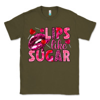 Army Green Lips like sugar Valentine's Day Classic Tee - HowdyJamesFarm