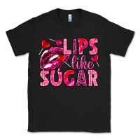 Black Lips like sugar Valentine's Day Classic Tee - HowdyJamesFarm