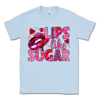 Dusty Blue Lips like sugar Valentine's Day Classic Tee - HowdyJamesFarm