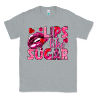 Heather Grey Lips like sugar Valentine's Day Classic Tee - HowdyJamesFarm
