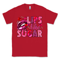 Red Lips like sugar Valentine's Day Classic Tee - HowdyJamesFarm