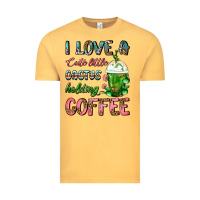 Vintage Mustard I Love A Cute Little Cactus Holding Coffee Vintage Tee - FaDigitalArtStudio