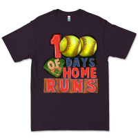 Plum 100 days of home runs softball Premium Tee - CowGirlArtShop