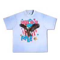 Grape Ice Born to be free Urban Heavy Tee - FaDigitalArtStudio