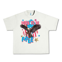 Pistachio Born to be free Urban Heavy Tee - FaDigitalArtStudio
