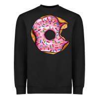 Black pink strawberry donut Heavyweight Sweatshirt - AdoDesignShop