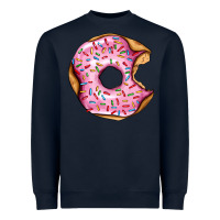 Navy pink strawberry donut Heavyweight Sweatshirt - AdoDesignShop