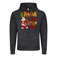 Vintage Black Santa Please Stop Here Vintage Hoodie - FaDigitalArtStudio