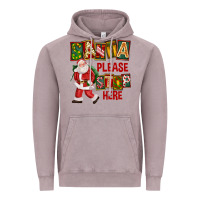 Vintage Zinc Santa Please Stop Here Vintage Hoodie - FaDigitalArtStudio