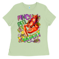 Matcha pinch peel eat repeat mardi gras olivia Ladies Tee - OliviaCreatesArt