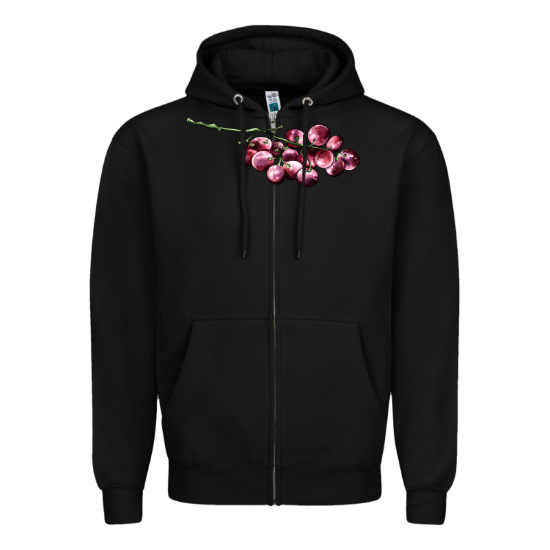 Red Grape Zipper Hoodie by AdoDesignShop | Teevron